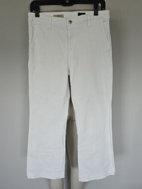 AG Adriano Goldschmed The Layla Trousel Flare Crop-White- 29R